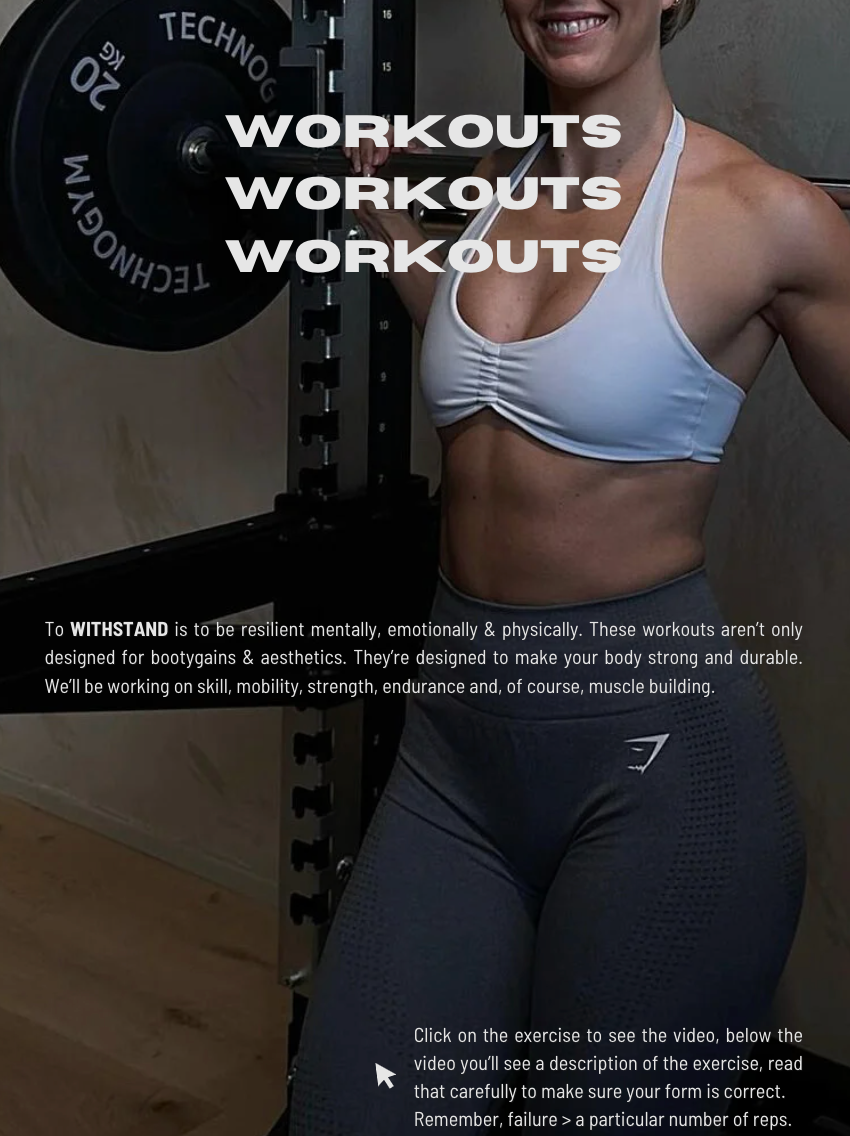 WITHSTAND, weighted mobility program (6-8 weeks)